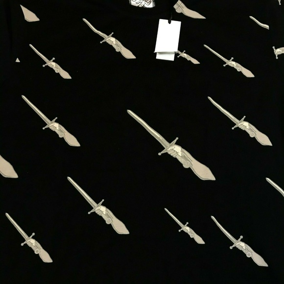 PLAY CLOTHS EMPIRE T-SHIRT BLACK "NWT" DAGGERS TEE - Picture 2 of 3